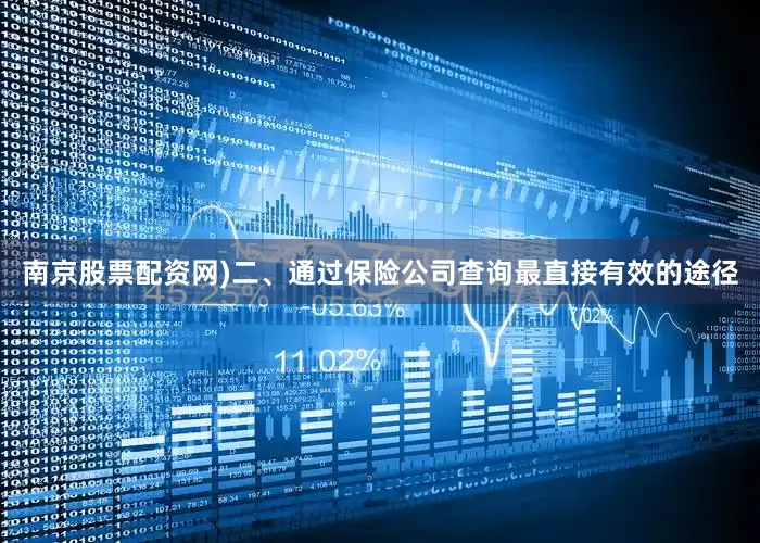 南京股票配资网)二、通过保险公司查询最直接有效的途径